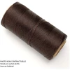 Image de Fil ciré Linhasita pour Micro Macramé 0,5 mm x 10 m Marron foncé