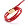 Image de Lanière Cuir Plat 3 mm Rouge 50 cm