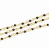 Image de Chaîne Rosaire 25 cm Doré à l'or fin 24K Spinelle