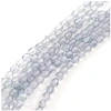 Image de Perles de Bohème sur Fil - Rondes Facettées 4 mm Bleu Gris
