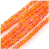 Image de Perles de Bohème sur Fil - Donuts 2 x 4 mm Nuances de Orange