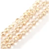 Image de Perles de Bohème sur Fil - Rondes 6 mm Transparent Dorées