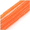 Image de Perles de Bohème sur Fil - Rondelle Facettée Orange 3 x 6 mm