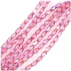 Image de Perles de Bohème sur Fil - Olive Facettée 6 x 4 mm Violet Irisé
