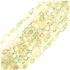 Image de Perles de Bohème sur Fil - Rondes Facettées 4 mm Vert et Blanc