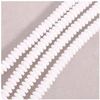 Image de Perles de Bohème sur Fil - Donuts 6 x 2 mm Blanc