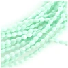 Image de Perles de Bohème sur Fil - Olive Facettée 5 mm Vert Pastel