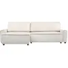Image de CanapÃ© d'angle convertible et reversible en velours cÃ´telÃ© "Montaigne" - 3 places - Beige
