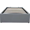 Image de Lit simple en PVC avec coffre "Ava" - 90 x 190 cm - Gris