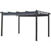 Image de Pergola En Aluminium Avec Toit RÃ©tractable - 3 X 4 M - Gris Anthracite