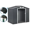Image de Abri De Jardin En MÃ©tal "Vegas" 5.29 MÂ² Avec GouttiÃ¨re - Gris