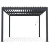 Image de Pergola Bioclimatique En Aluminium "Windsor" - 3 X 4 M - Anthracite
