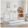 Image de Lit Enfant Bois Blanc 196 X 97 X 140 Cm