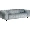 Image de CanapÃ© droit en tissu chenille "Vendome" - 3 places - Gris