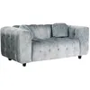 Image de CanapÃ© droit en tissu chenille "Vendome" - 2 places - Gris