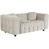 Image de CanapÃ© droit en tissu chenille "Vendome" - 2 places - Beige