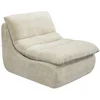 Image de Chauffeuse en tissu texturÃ© "Candela" - 81 x 96 x 75 cm - Beige