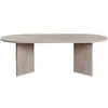 Image de Table basse en bois "Sable" - 60 x 119 x 40 cm - Travertin