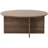 Image de Table basse en bois "Soleil" - 90 x 90 x 40 cm - Noyer