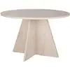 Image de Table Ã  manger en bois "Virella" - 120 x 120 x 75 cm - Travertin