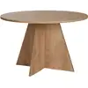Image de Table Ã  manger en bois "Virella" - 120 x 120 x 75 cm - ChÃªne Saphir