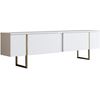 Image de Meuble TV en bois "Luxe" - 180 x 30 x 50 cm - Or blanc