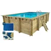 Image de Habitat Et Jardin Panama Piscine hors sol Rectangle 24000 L Bois