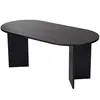 Image de Table Ã  manger en bois "Sablin" - 180 x 89 x 75 cm - Bois Noir