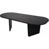 Image de Table basse en bois "Ovalis" - 130 x 65 x 40 cm - Bois Noir