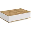 Image de Table basse en bois "FR14" - 90 x 60 x 28 cm - Pin atlantiqueBlanc