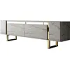 Image de Meuble TV en bois "Yildiz" - 180 x 30 x 50 cm - TravertinOr