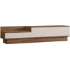 Image de Meuble TV en bois "Barko" - 160 x 35 x 35 cm - Pin atlantiqueBlanc