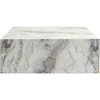 Image de Table basse en bois "Prizma" - 90 x 90 x 35 cm - Marbre Freesia