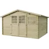 Image de Abri De Jardin En Bois TraitÃ© Autoclave "Belmont" - 12.53 MÂ² - 34 Mm