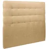 Image de Tete de lit CapitonnÃ©e Tissu Jaune - Ep 10 cm rembourrÃ©