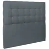 Image de Tete de lit CapitonnÃ©e Velours Taupe - Ep 10 cm rembourrÃ©