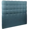 Image de Tete de lit CapitonnÃ©e Bouclette Bleue - Ep 10 cm rembourrÃ©