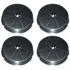 Image de SOS Accessoire Lot de quatre filtres charbon rond type 180 CR300 190X40 mm pour Hotte ARISTON HOTPOINT CR300 484000008647 Hotte (CR300 484000008647 SOGELUX AIRLUX ROSIERES ARISTON HOTPOINT CANDY INDES