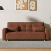Image de CanapÃ© scandinave convertible 3 places en velours cÃ´telÃ© terracotta COPENHAGUE