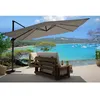 Image de Bundle Parasol 3x4m DÃ©portÃ© Rotatif Gris + Housse