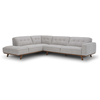 Image de CanapÃ© d'angle design en tissu gris 5-6 places YORK