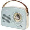 Image de Radio vintage portative Bluetooth bleue