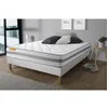 Image de Sept nuits - Matelas Memo spring Ressorts ensachÃÂ©s et mÃÂ©moire de forme 3 zones de confort  - Blanc