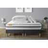 Image de Pack matelas 180x200 + double sommiers gris 90x200 Memo Spring Ressorts ensaches 3 zones MAXI epaisseur + Couette + 2 oreillers