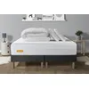Image de PACK Matelas 160x200 + double sommiers gris 80x200 Memo Bio Mousse a memoire de forme 5 zones de confort Maxi epaisseur