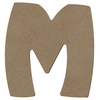 Image de Lettre M en bois médium 15 cm