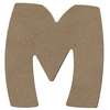 Image de Lettre M en bois médium 8 cm