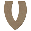 Image de Lettre V en bois médium 8 cm