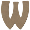 Image de Lettre W en bois médium 8 cm