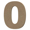 Image de Chiffre 0 en bois médium 8 cm